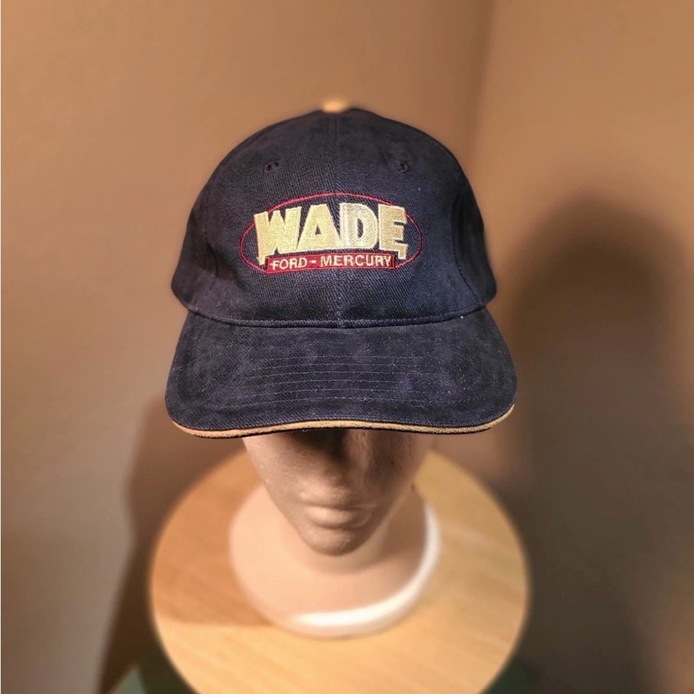 Vintage Wade Ford Mercury Blue Cap